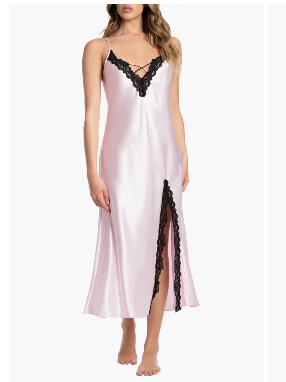 NWT In Bloom by Jonquil Adeline Lace Trim Nightgown - Light Lilac - XS